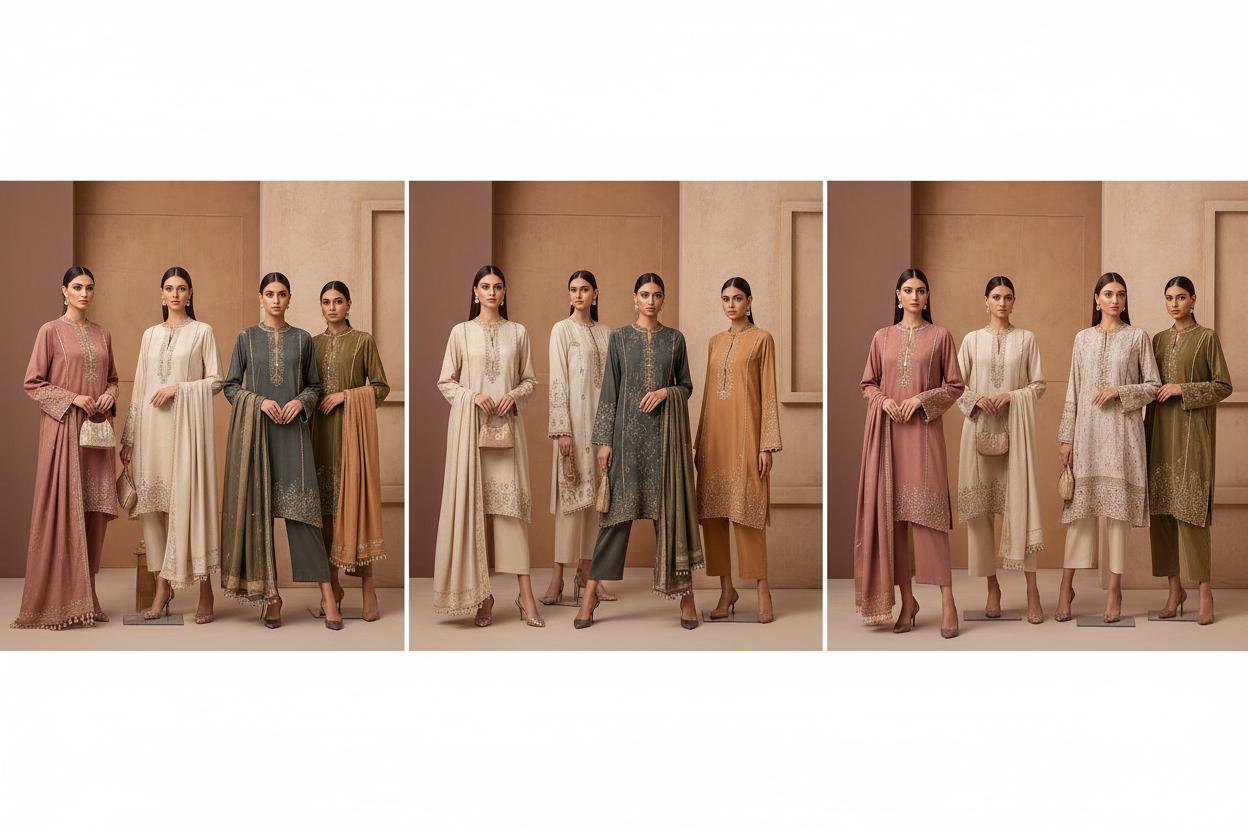 Winter Ready-Made Dresses in Pakistan | Eishah Collection